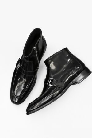 [에르메스] 레더 앵클 부츠