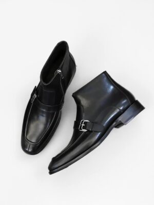 [에르메스] 레더 앵클 부츠