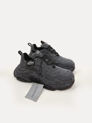 [발렌시아가] 트리플 S 스포티 데님 스니커즈