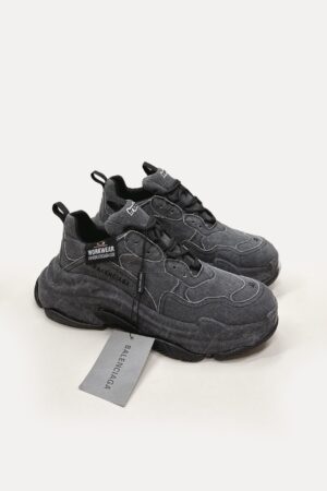 [발렌시아가] 트리플 S 스포티 데님 스니커즈