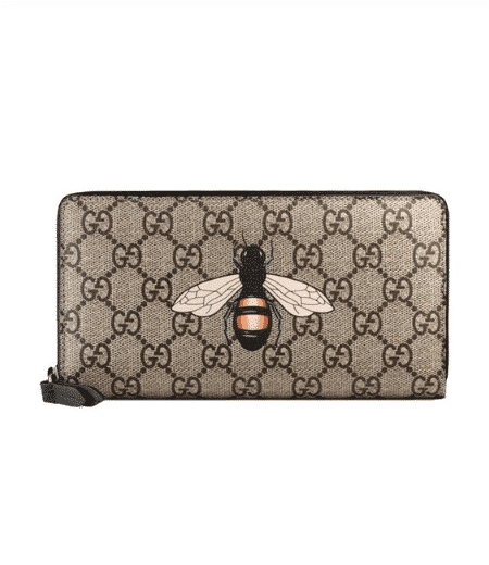 [구찌] 애니멀리에 허니비 지퍼 장지갑 451273