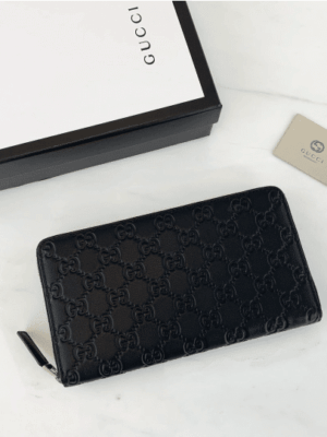 [구찌]  GG로고 시그니쳐  지퍼 장지갑 447906