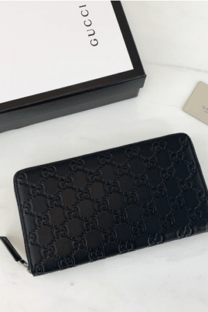 [구찌]  GG로고 시그니쳐  지퍼 장지갑 447906