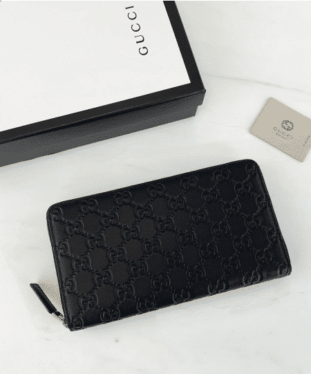 [구찌]  GG로고 시그니쳐  지퍼 장지갑 447906