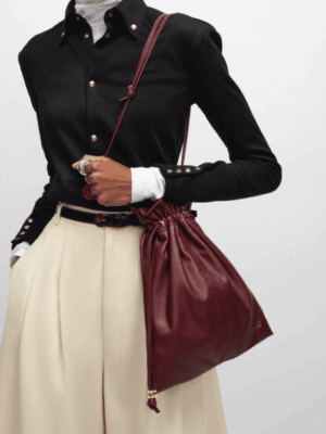 [셀린느] 스몰 크리스탈 파우치 - 램스킨 123662J79