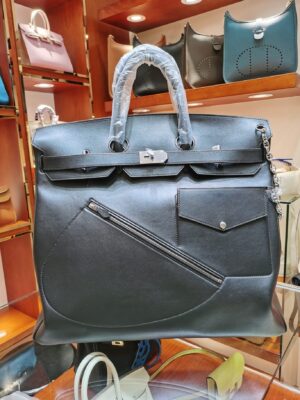 [에르메스] 버킨 Rock 50cm Swift/ Noir - Silver