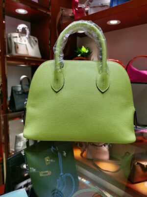 [에르메스] 볼리드 1923 25cm Epsom/ Anis Green/Mauve Sylvestre - Silver