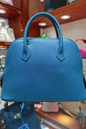 [에르메스] 볼리드 1923 25cm Taurillon Clemence/ Bleu de Galice - Gold