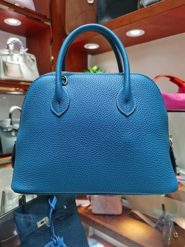 [에르메스] 볼리드 1923 25cm Taurillon Clemence/ Bleu de Galice - Gold