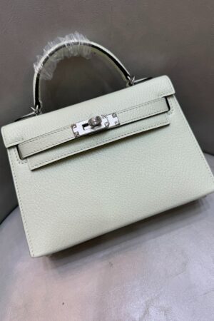 [에르메스] 켈리 19cm Chevre Silver (3 Colors)