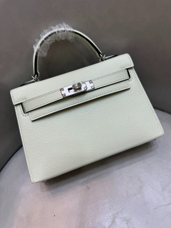 [에르메스] 켈리 19cm Chevre Silver (3 Colors)