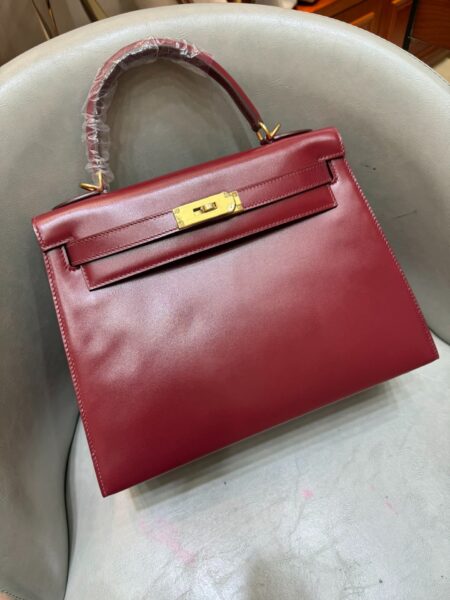 [에르메스] 켈리 28cm Box Calf/ Bordeaux - Gold
