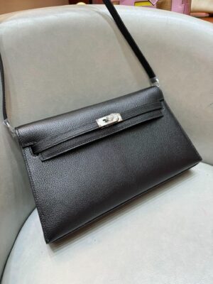 [에르메스] 켈리 Elan 27cm Chevre Silver (2 Colors)