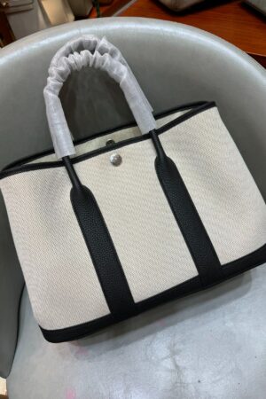 [에르메스] 가든파티 30cm Togo/ Noir