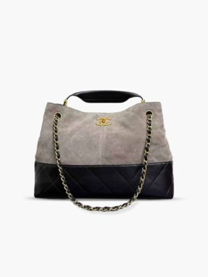 [샤넬] 스몰 쇼핑백 스웨이드 카프스킨 AS5634