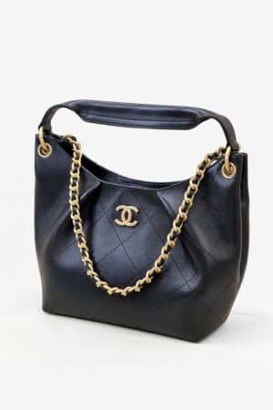 [샤넬] 호보백 체인 탑핸들 카프스킨 AS5970