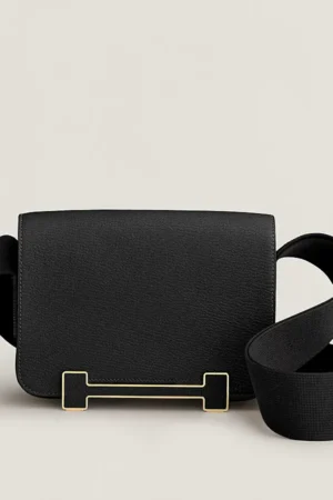 [에르메스] 게타 20.5cm  Chever/ Noir - Gold