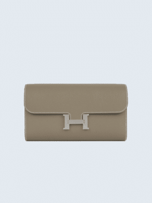[에르메스] Constance 긴 지갑 Epsom -Silver (2 COLORS)