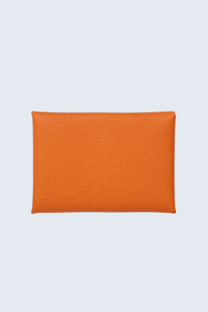 [에르메스] Calvi Duo 컴팩트 카드 홀더 Epsom - Silver H085238CK (11 COLORS)
