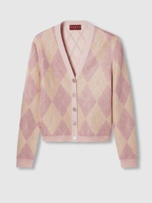 [구찌] 청키 리브 니트 가디건