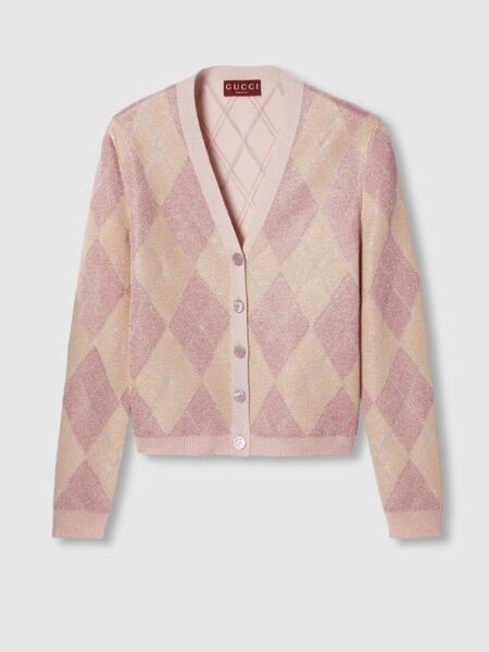 [구찌] 청키 리브 니트 가디건