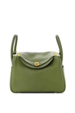 [에르메스] 린디 30cm Taurillon Clemence/ Vert Canopee - Gold