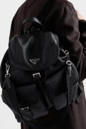 [프라다] 리나일론 카프스킨 백팩 (2VZ110A)