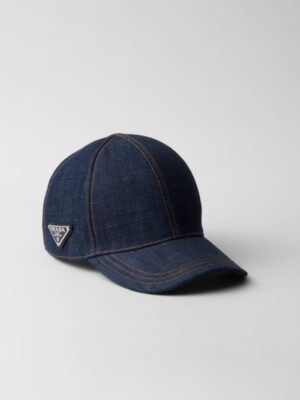 [프라다] 셀비지 데님 베이스볼 캡 2HC274