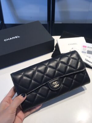 [샤넬] 램스킨 클래식 장지갑 A31505