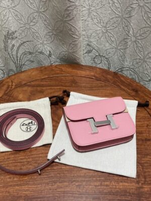 [에르메스] Constance Slim Wallet Epsom– Silver (6 COLORS)