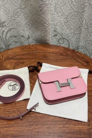 [에르메스] Constance Slim Wallet Epsom– Silver (6 COLORS)