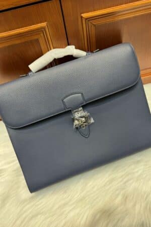 [에르메스] 켈리 Depeches 38cm Briefcase Togo/ Bleu Zellige