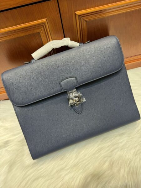[에르메스] 켈리 Depeches 38cm Briefcase Togo/ Bleu Zellige