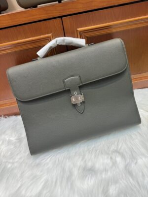 [에르메스] 켈리 Depeches 38cm Briefcase Togo/ Gris Etain