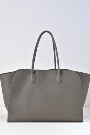 [더 로우] 말로(Marlo) 17 가죽 백 그레이-그레인 카프스킨 W1904L133BLAN