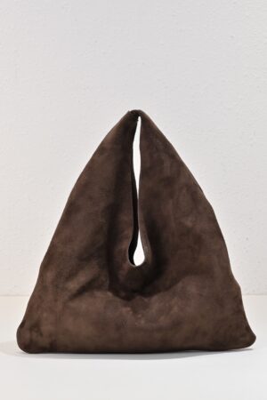 [더 로우] 스몰 빈들 스웨이드 백 타바코/루비노 W1682L630TBRU