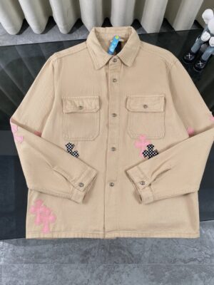 [크롬하츠] 크로스패치 포켓 베이지 데님자켓