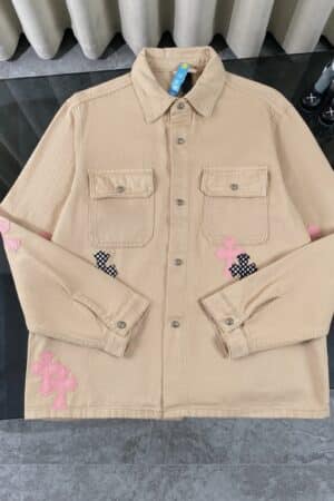 [크롬하츠] 크로스패치 포켓 베이지 데님자켓