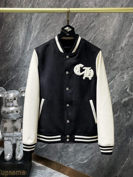 [크롬하츠] CH 자수 모직 소매 패치 자켓