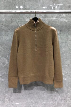 [톰브라운] 기스 인타르시아 메리노 울 목 넥 풀오버