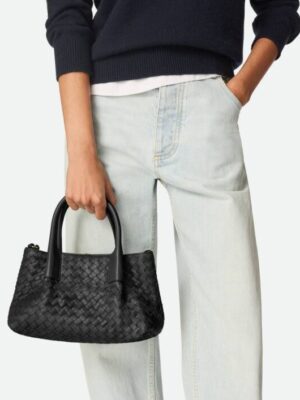 [보테가베네타] 피나코테카 스몰 블랙/퐁당트