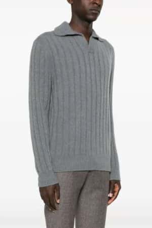 [브리오니] 청키 니트 폴로 (2 COLORS)