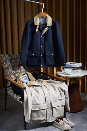 [브루넬로 쿠치넬리] 코듀로이 시어링 봄버 재킷 (3 COLORS)