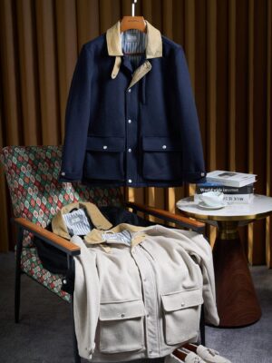 [브루넬로 쿠치넬리] 코듀로이 시어링 봄버 재킷 (3 COLORS)