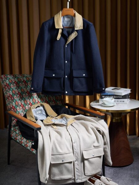 [브루넬로 쿠치넬리] 코듀로이 시어링 봄버 재킷 (3 COLORS)