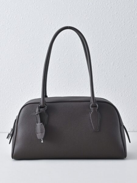 [더 로우] E/W 인디아 가죽 백 / 딥 브라운