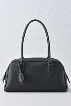 [더 로우] E/W 인디아 가죽 백 / 블랙