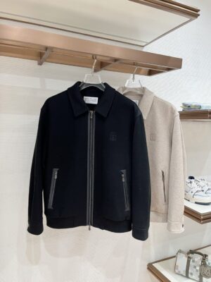 [브루넬로 쿠치넬리] 울 캐시미어 봄버 자켓 (2 COLORS)