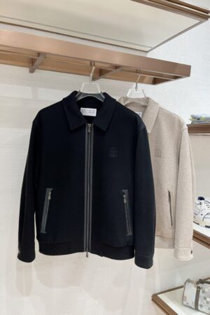 [브루넬로 쿠치넬리] 울 캐시미어 봄버 자켓 (2 COLORS)