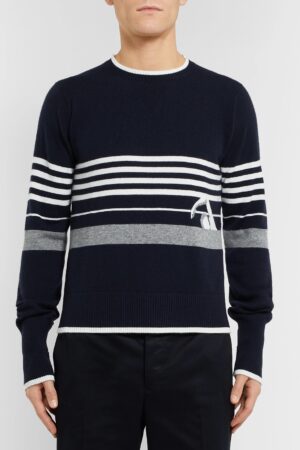 [톰브라운] 스트라이프 인타르시아 캐시미어 스웨터  (3 COLORS)